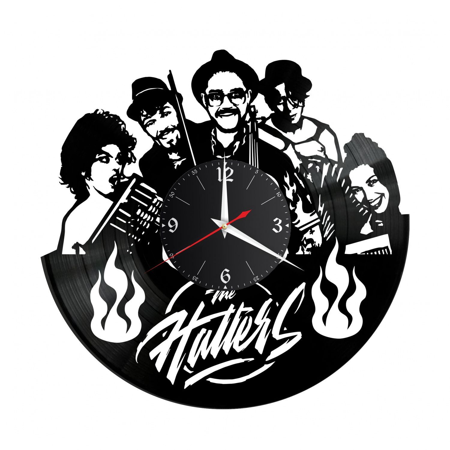 Часы настенные "Группа The Hatters" из винила, №1 VC-14015