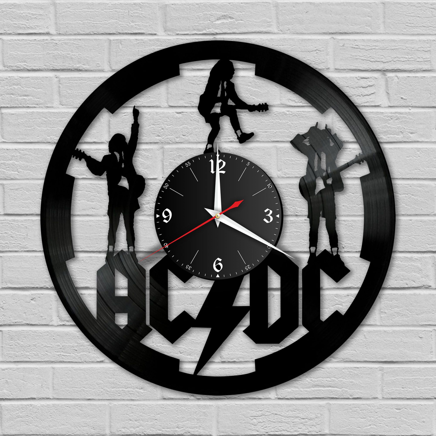 Часы настенные "группа AC DC" из винила, №4 VC-10074