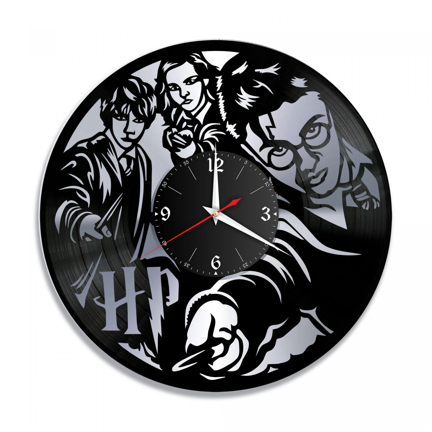 Часы настенные "Гарри Поттер, серебро" из винила, №1 VC-10356-2