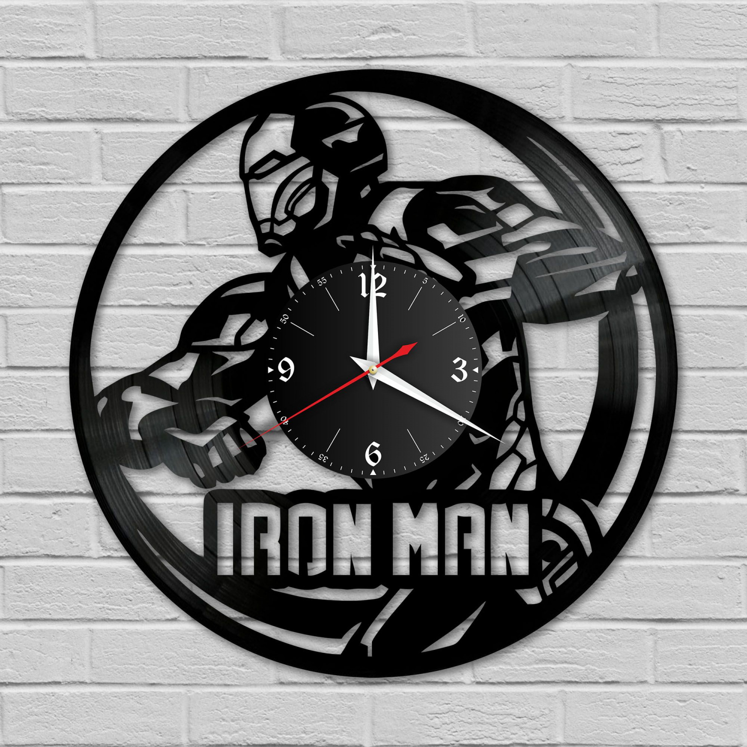 Часы настенные "группа Iron Man" из винила, №3 VC-10310
