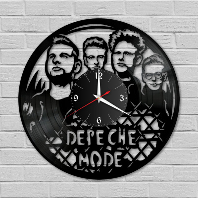Часы настенные "группа Depeche Mode" из винила, №5