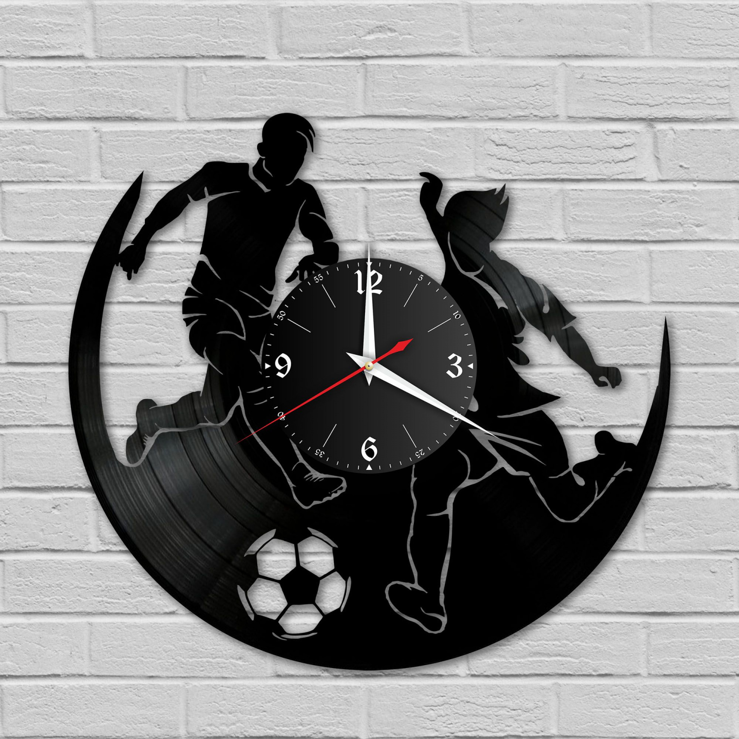 Часы настенные "Футбол" из винила, №1 VC-10527