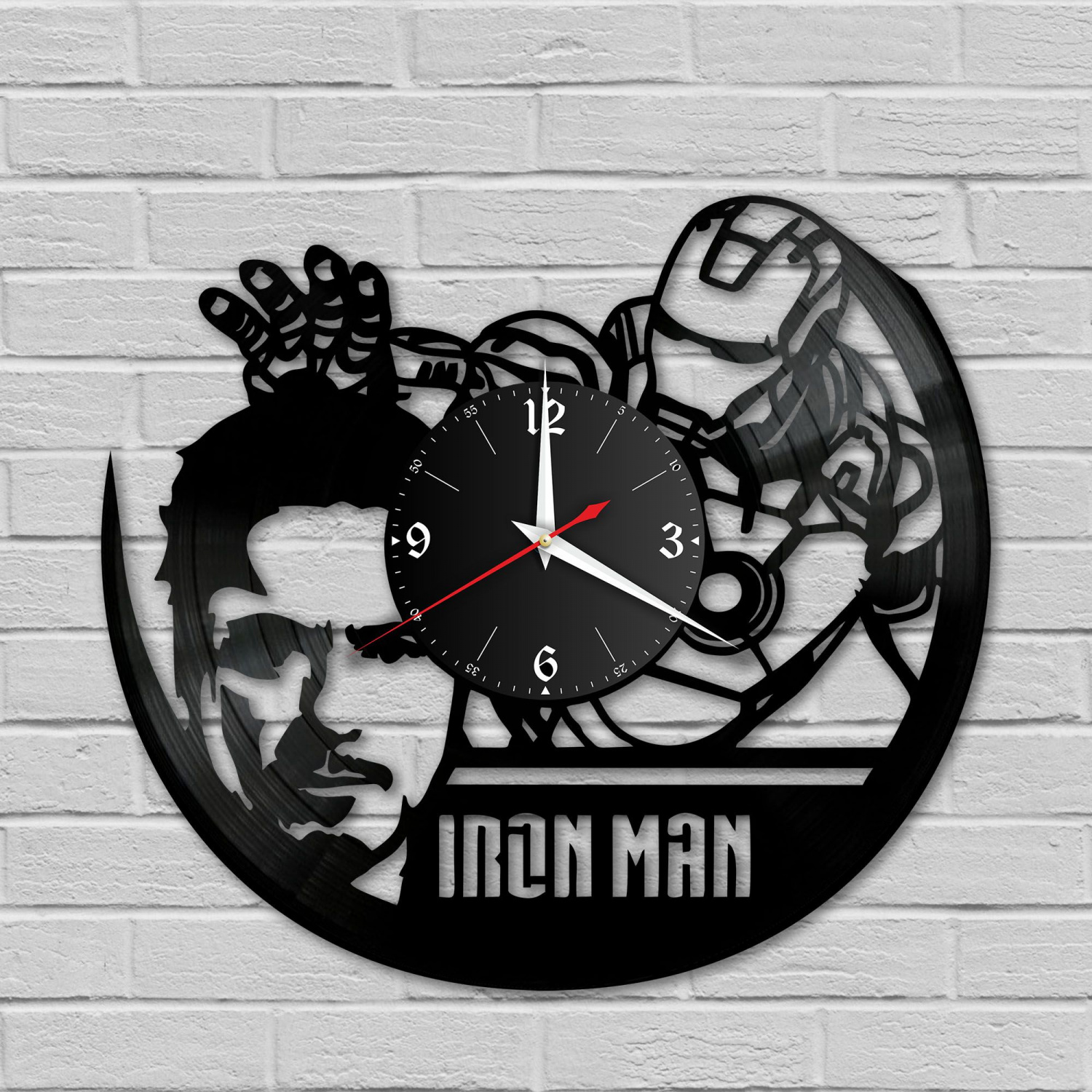 Часы настенные "группа Iron Man" из винила, №4 VC-10311