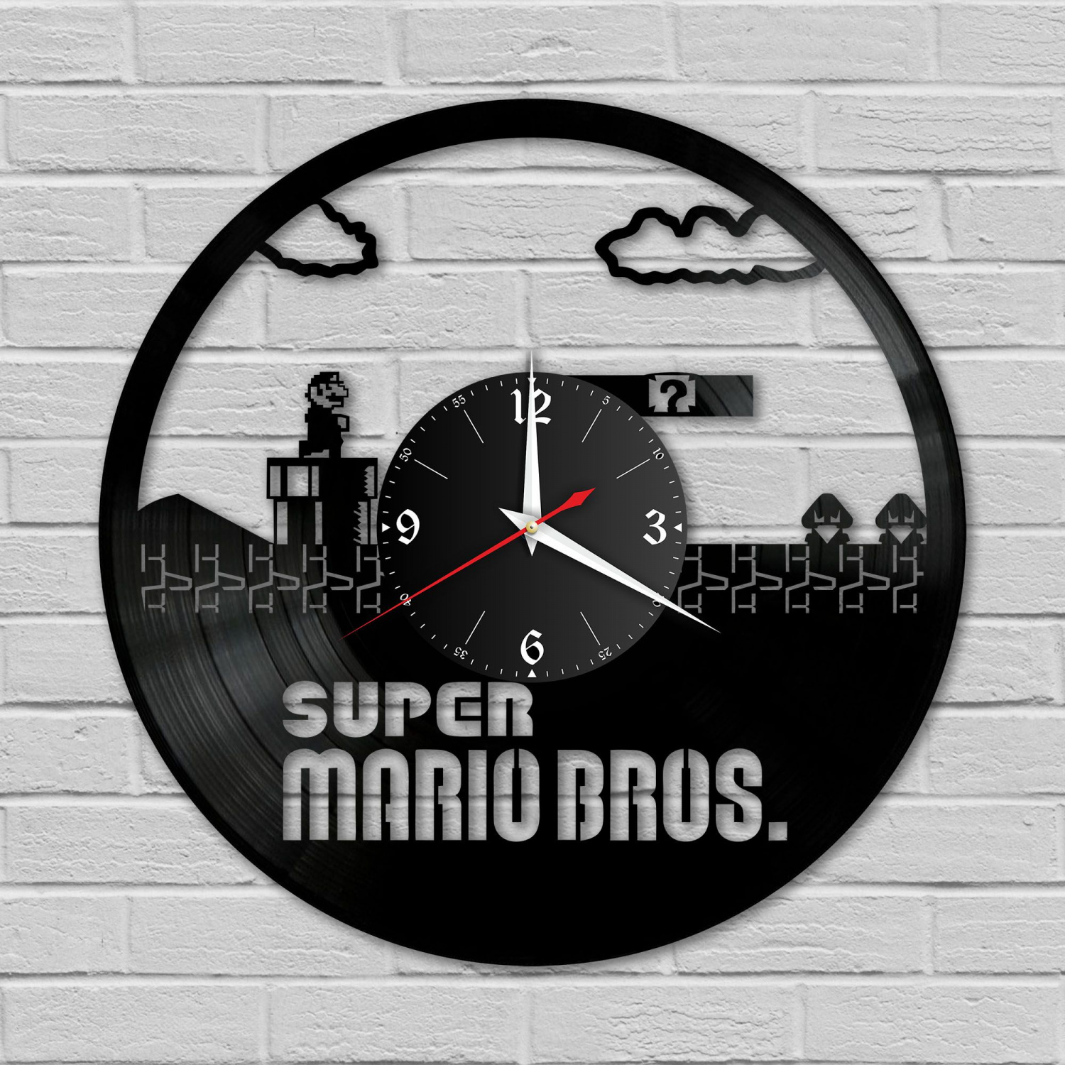 Часы настенные "Супер Марио" из винила, №1 VC-10571