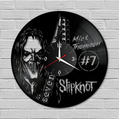 Часы настенные "группа Slipknot (Мик Томсон)" из винила, №7