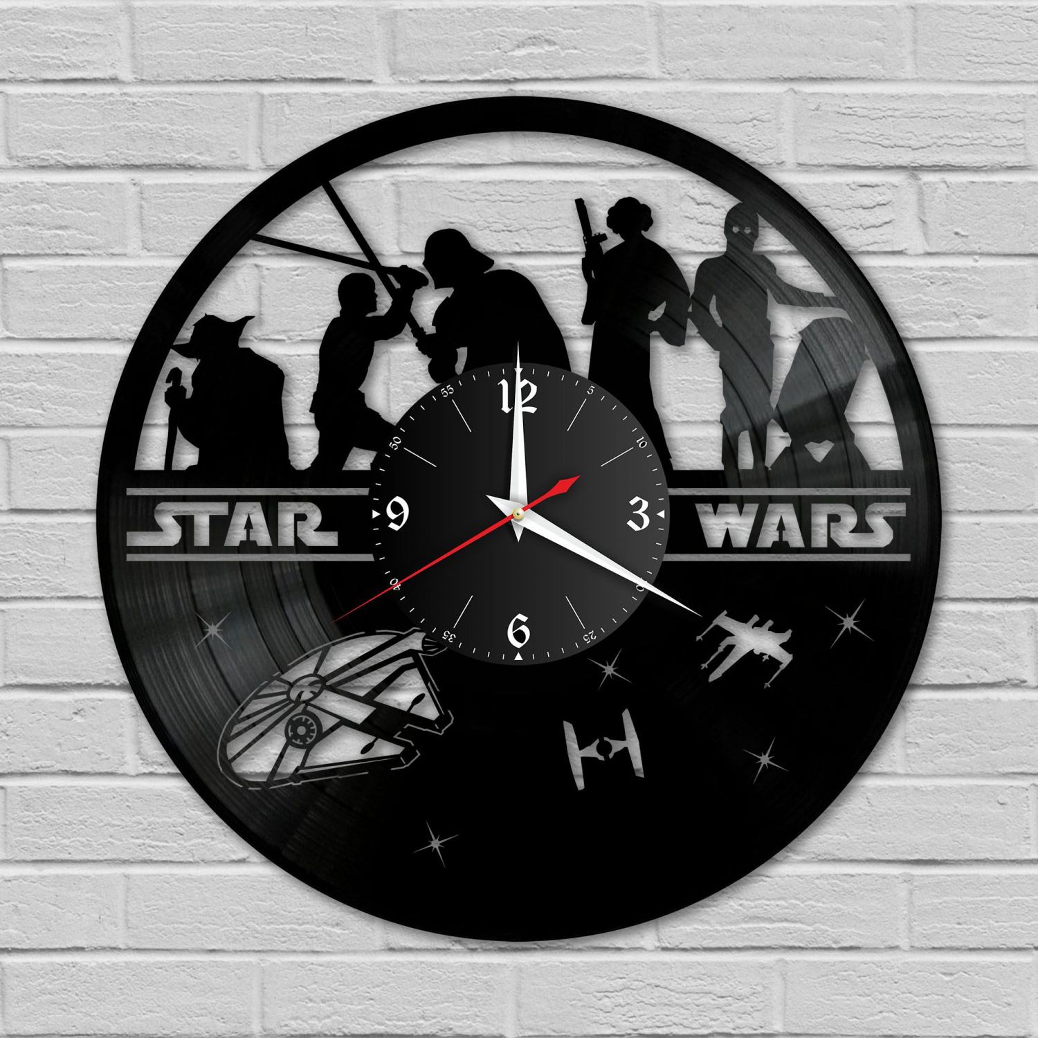 Часы настенные "Звездные Войны (Star Wars)" из винила, №6 VC-10329