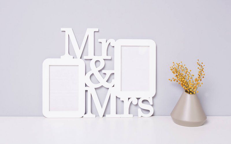 Фоторамка "Mr & Mrs" RED-1920