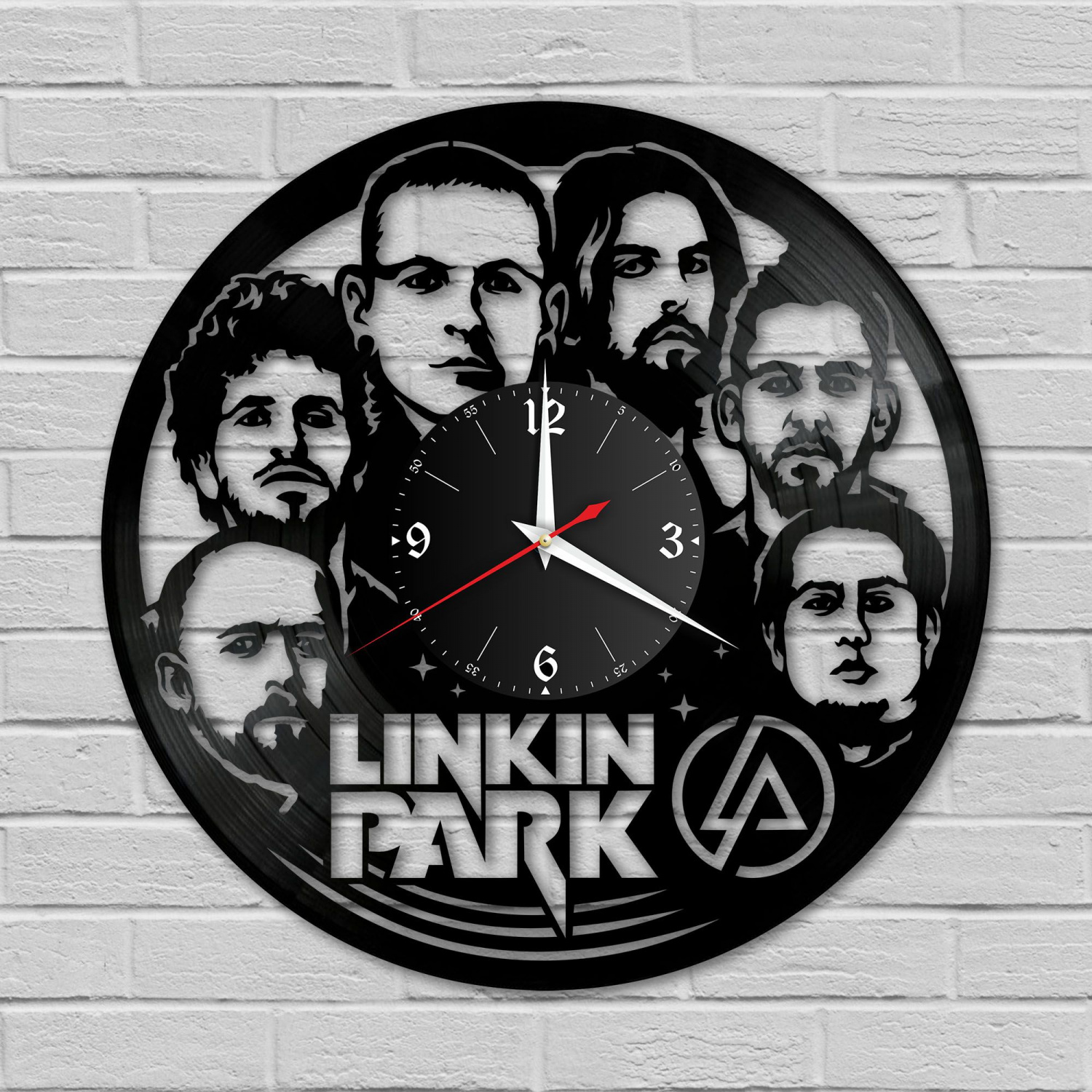 Часы настенные "группа Linkin Park" из винила, №1 VC-10109
