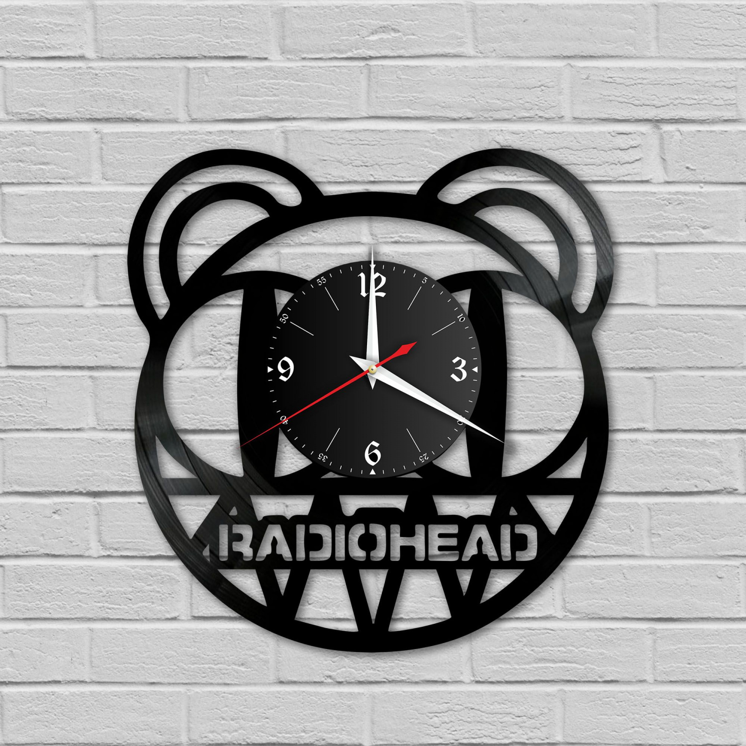 Часы настенные "группа Radiohead" из винила, №2 VC-10144