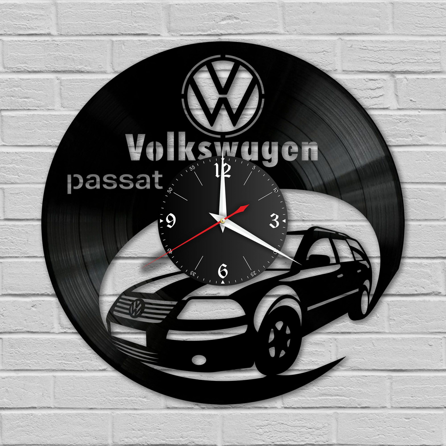 Часы настенные "Volkswagen Passat" из винила, №4 VC-10837