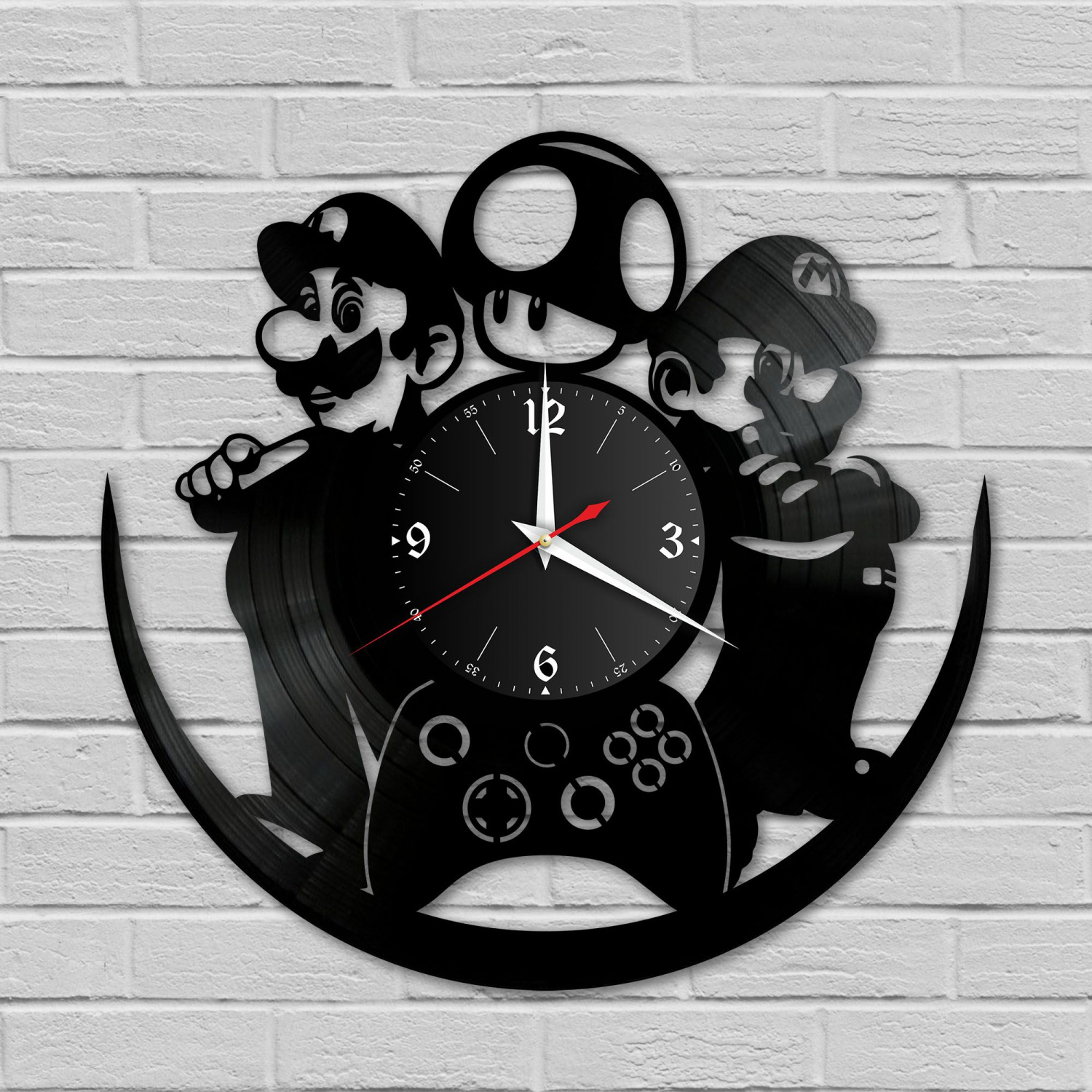 Часы настенные "Супер Марио" из винила, №2 VC-10572