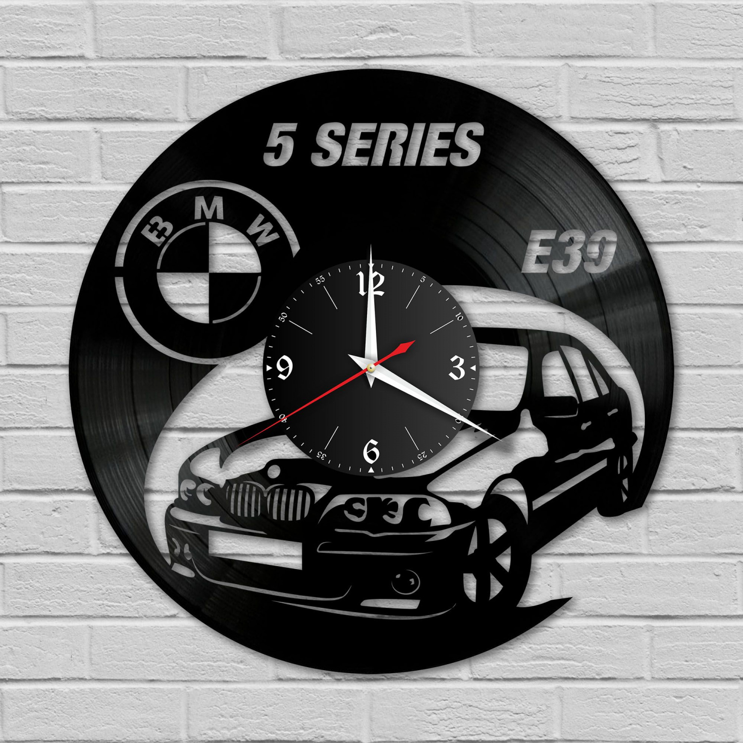 Часы настенные "BMW X5 E39" из винила, №5 VC-10807