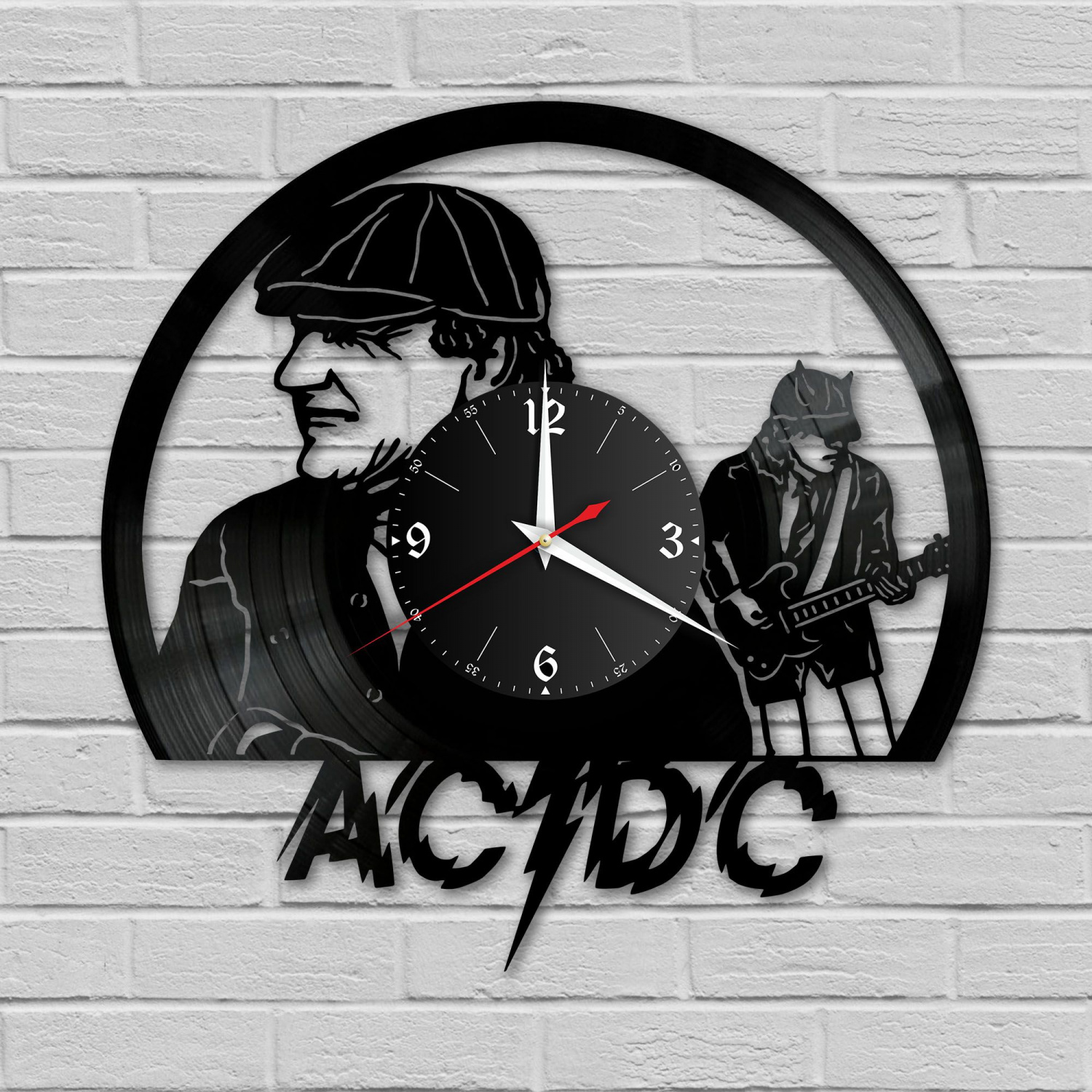Часы настенные "группа AC DC" из винила, №6 VC-10801
