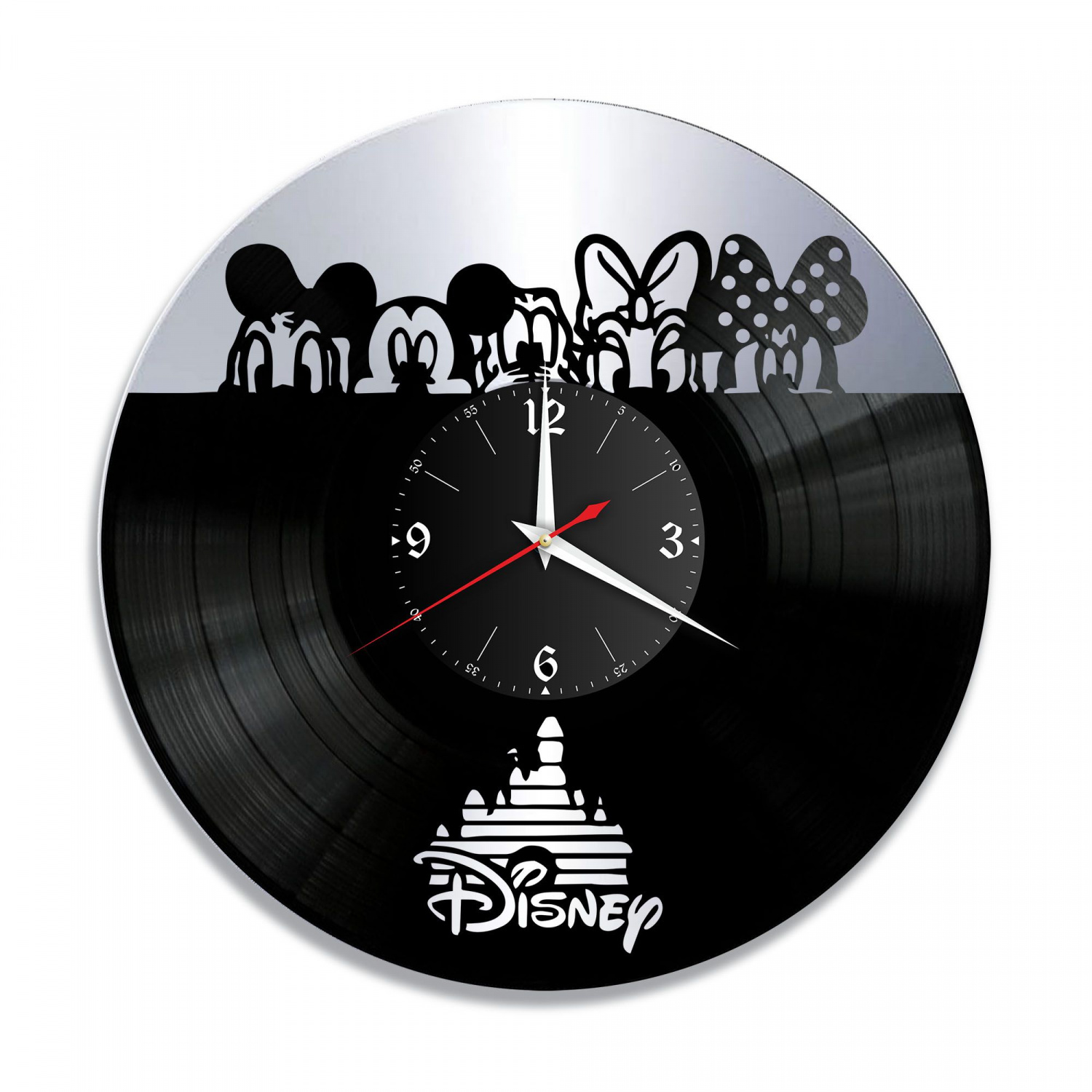 Часы настенные "Дисней (Disney), серебро" из винила, №2 VC-10932-2