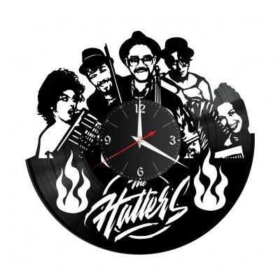 Часы настенные "Группа The Hatters" из винила, №1