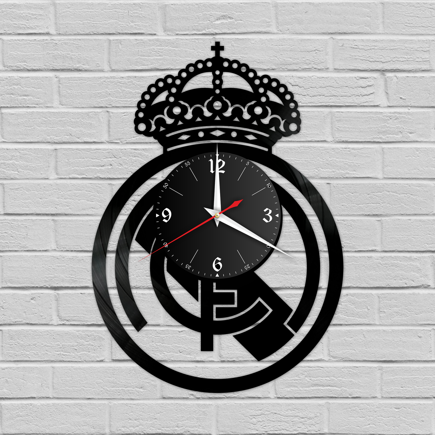 Часы настенные "ФК Реал Мадрид" из винила, №R2 VC-12161