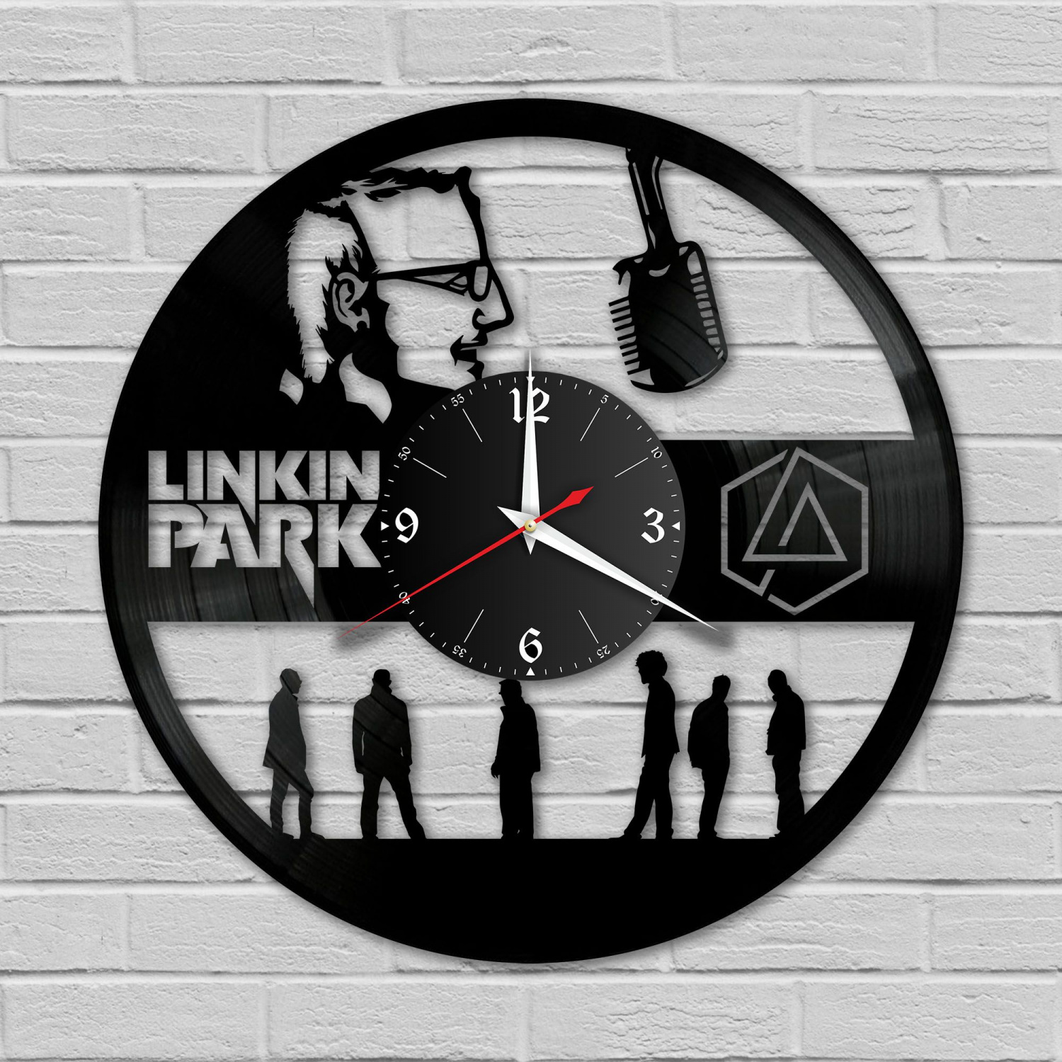 Часы настенные "группа Linkin Park" из винила, №2 VC-10110