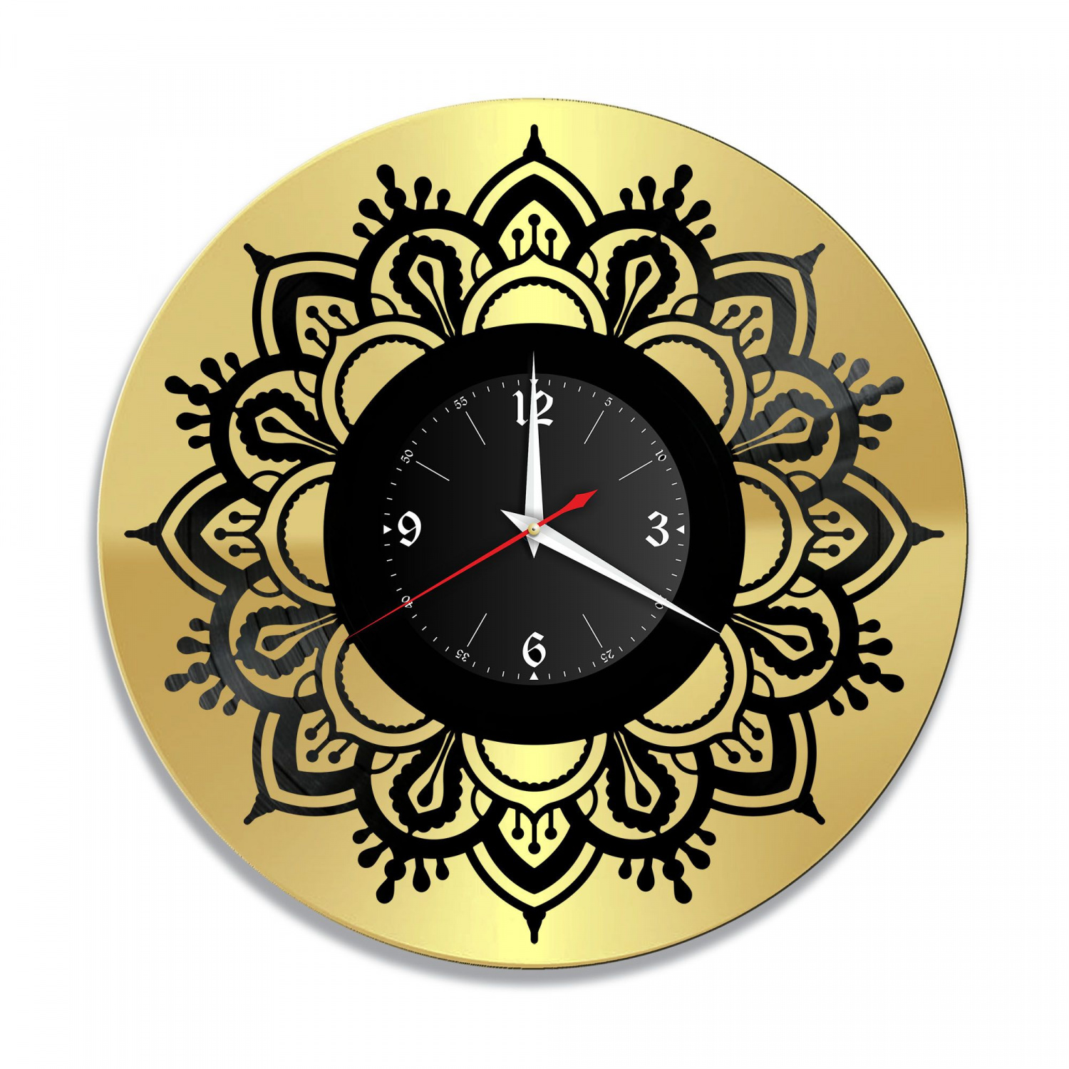 Часы настенные "Декор, золото" из винила, №3 VC-10928-1