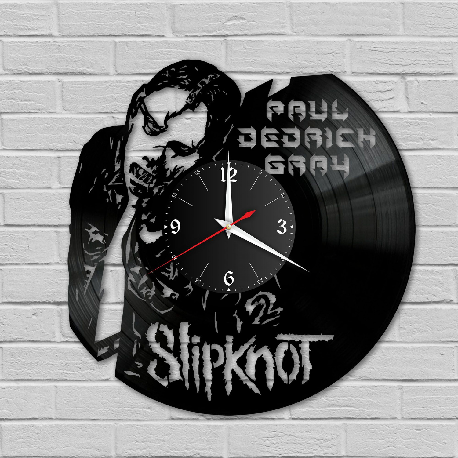 Часы настенные "группа Slipknot (Пол Грэй)" из винила, №6 VC-10831