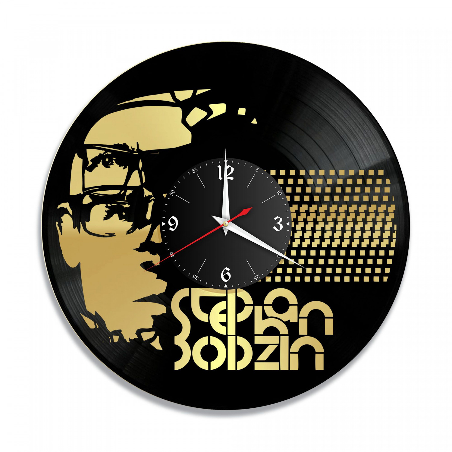 Часы настенные "Stephan Bodzin, золото" из винила, №1 VC-10226-1