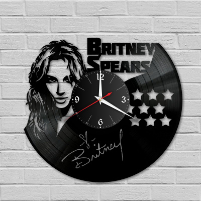Часы настенные "Бритни Спирс (Britney Spears)" из винила, №1