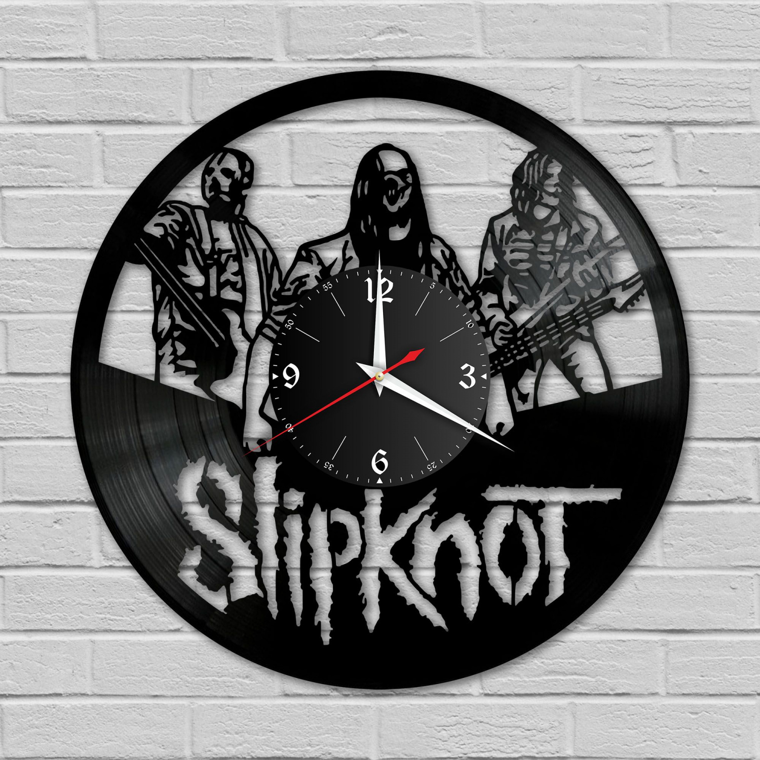 Часы настенные "группа Slipknot" из винила, №4 VC-10165
