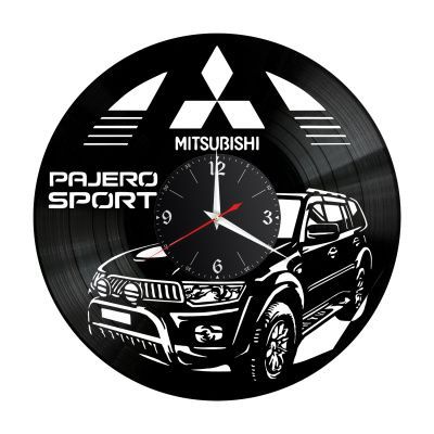 Часы настенные "Mitsubishi Pajero Sport" из винила, №2