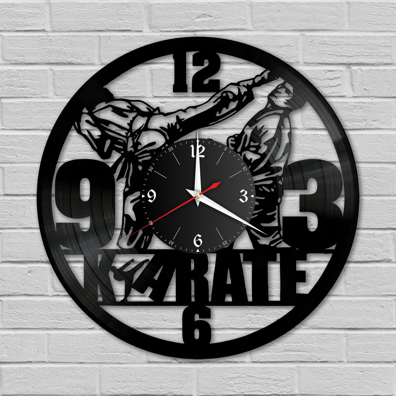 Часы настенные "Карате" из винила, №4 VC-10935