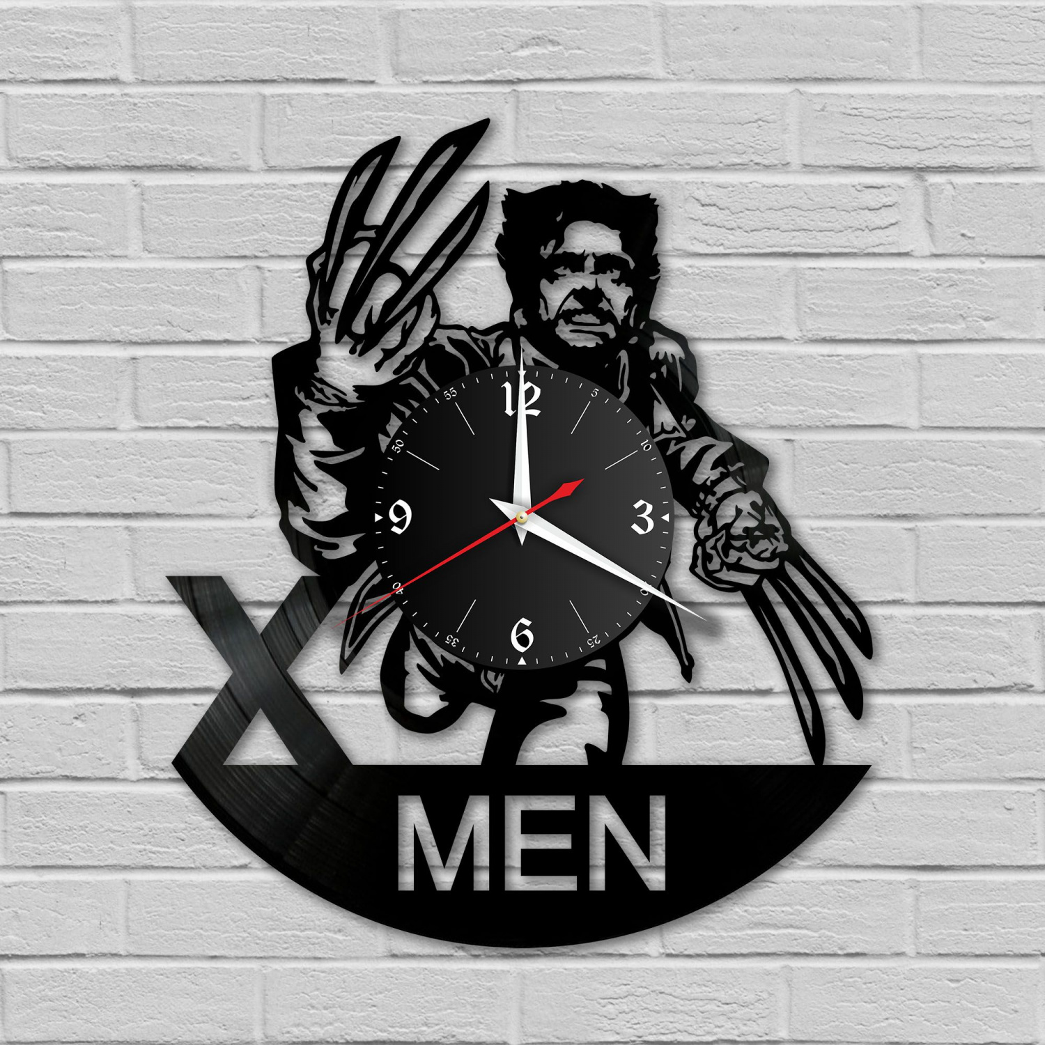 Часы настенные "Люди X (X Man)" из винила, №1 VC-12040