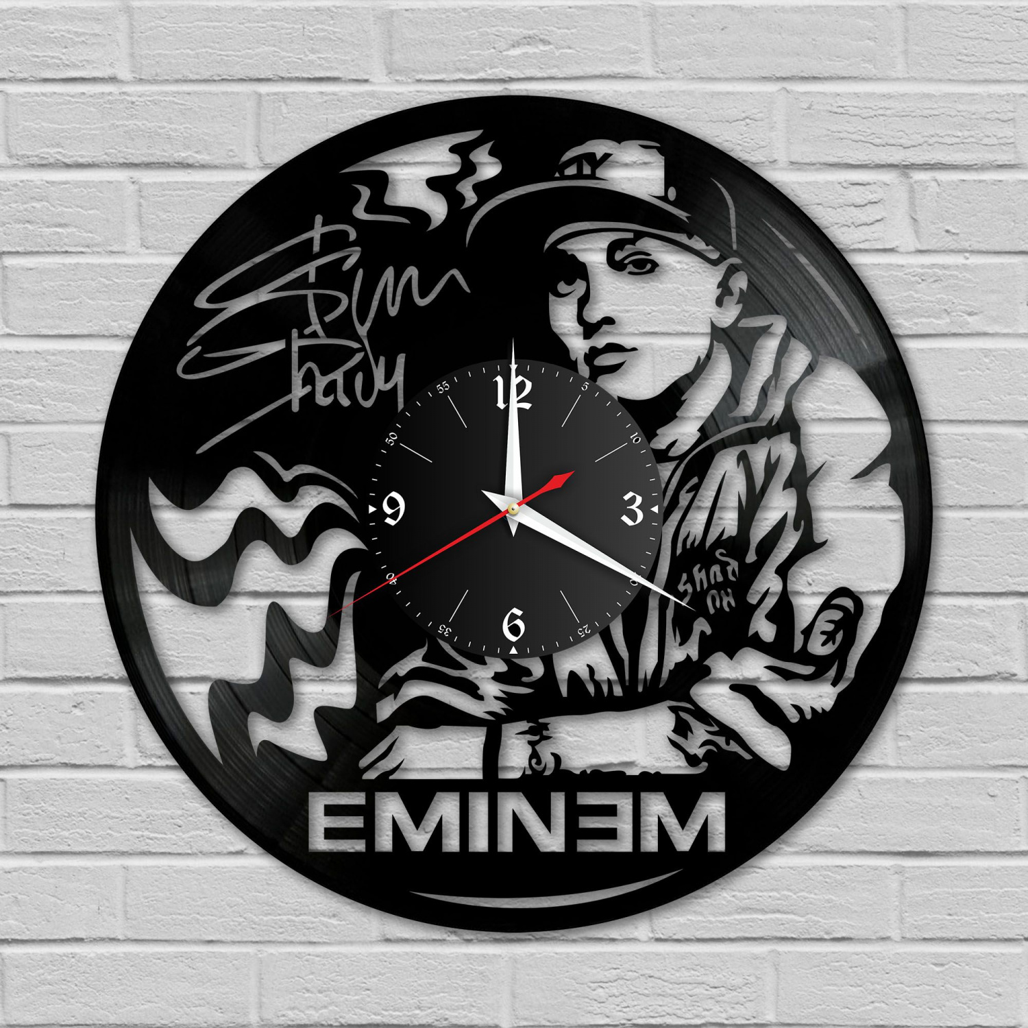 Часы настенные "Eminem" из винила, №2 VC-10282