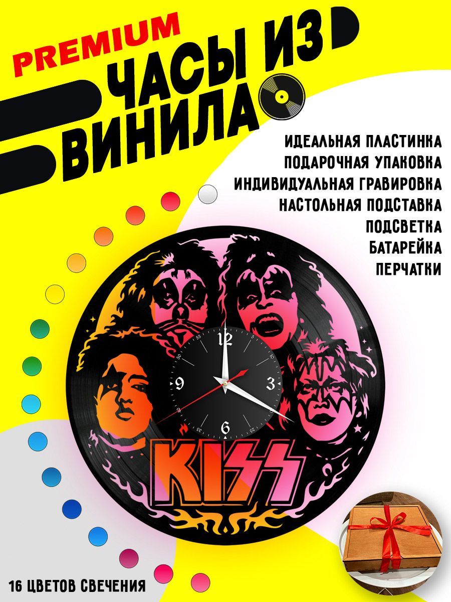Часы с подсветкой KISS / кисс VC-10103-PREM