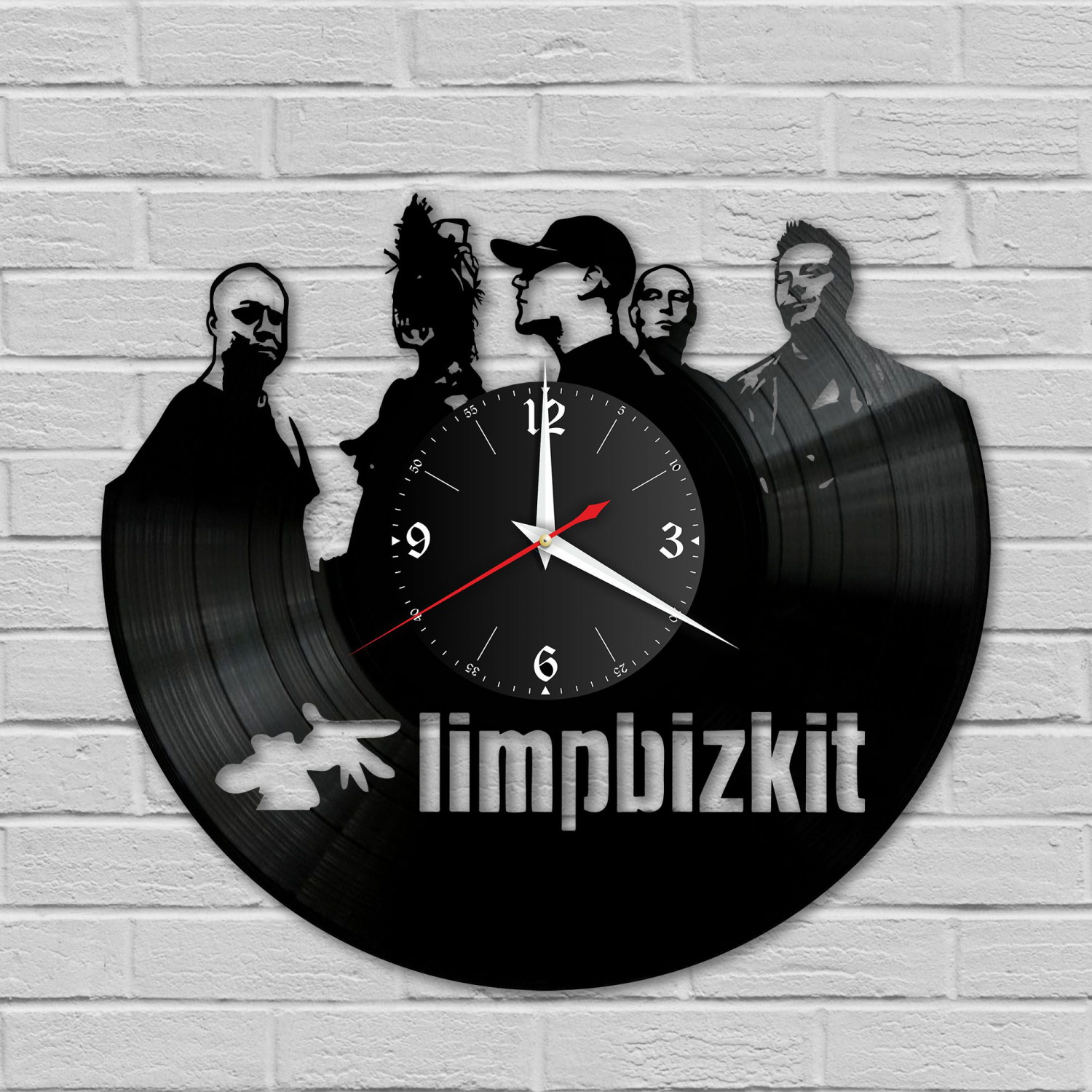 Часы настенные "группа Limp Bizkit" из винила, №1 VC-10108
