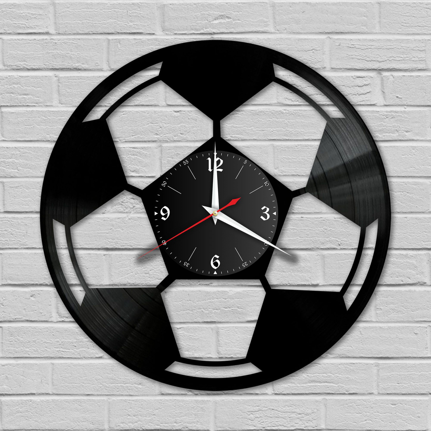 Часы настенные "Футбол" из винила, №3 VC-10529