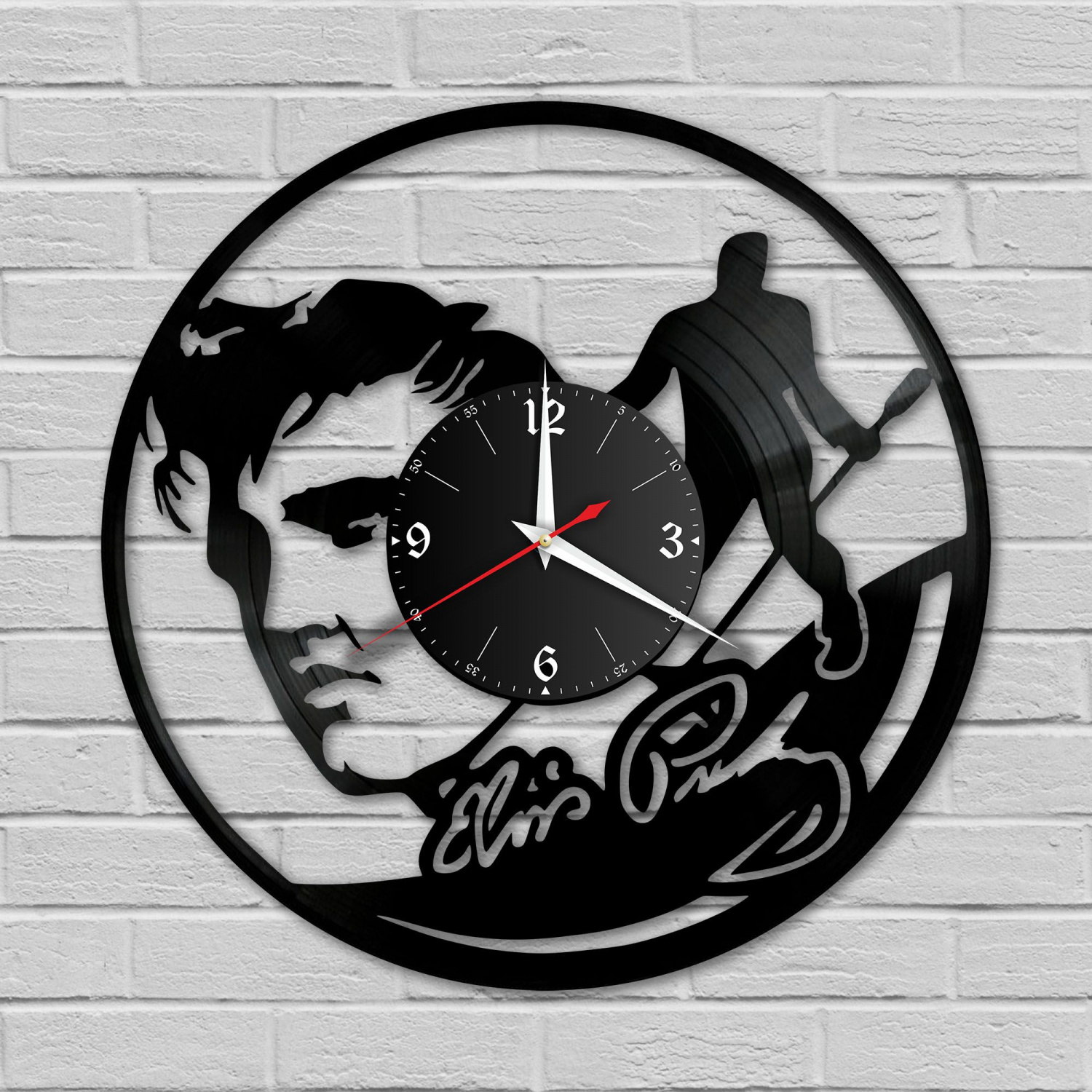 Часы настенные "Элвис Пресли (Elvis Presley)" из винила, №3 VC-10196