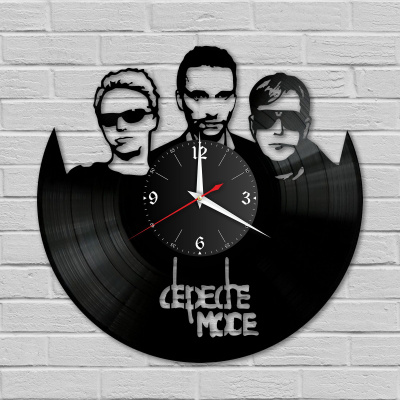 Часы настенные "группа Depeche Mode" из винила, №2