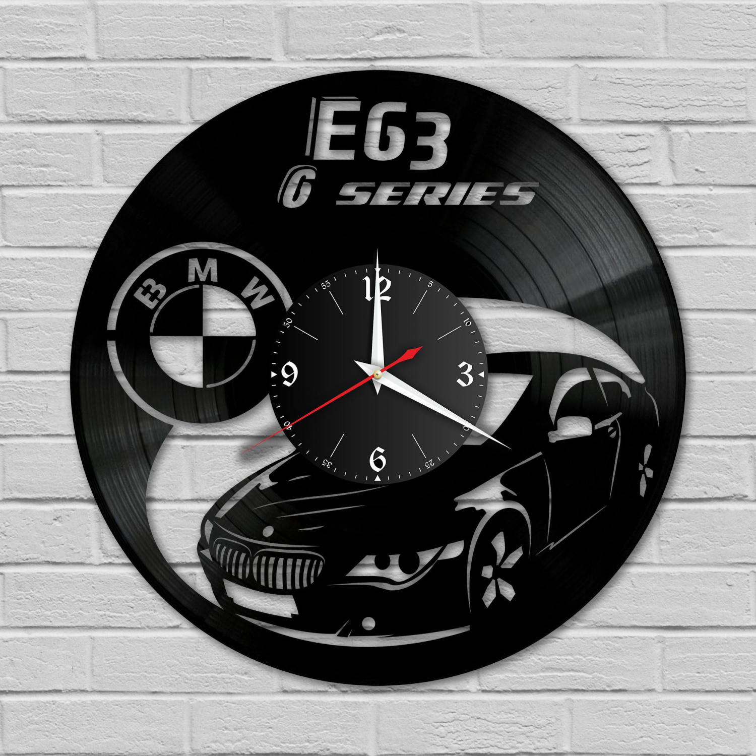 Часы настенные "BMW X6 E63" из винила, №6 VC-10808