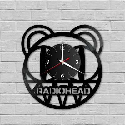 Часы настенные "группа Radiohead" из винила, №2