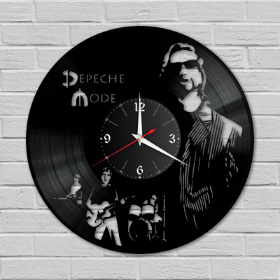 Часы настенные "группа Depeche Mode" из винила, №3
