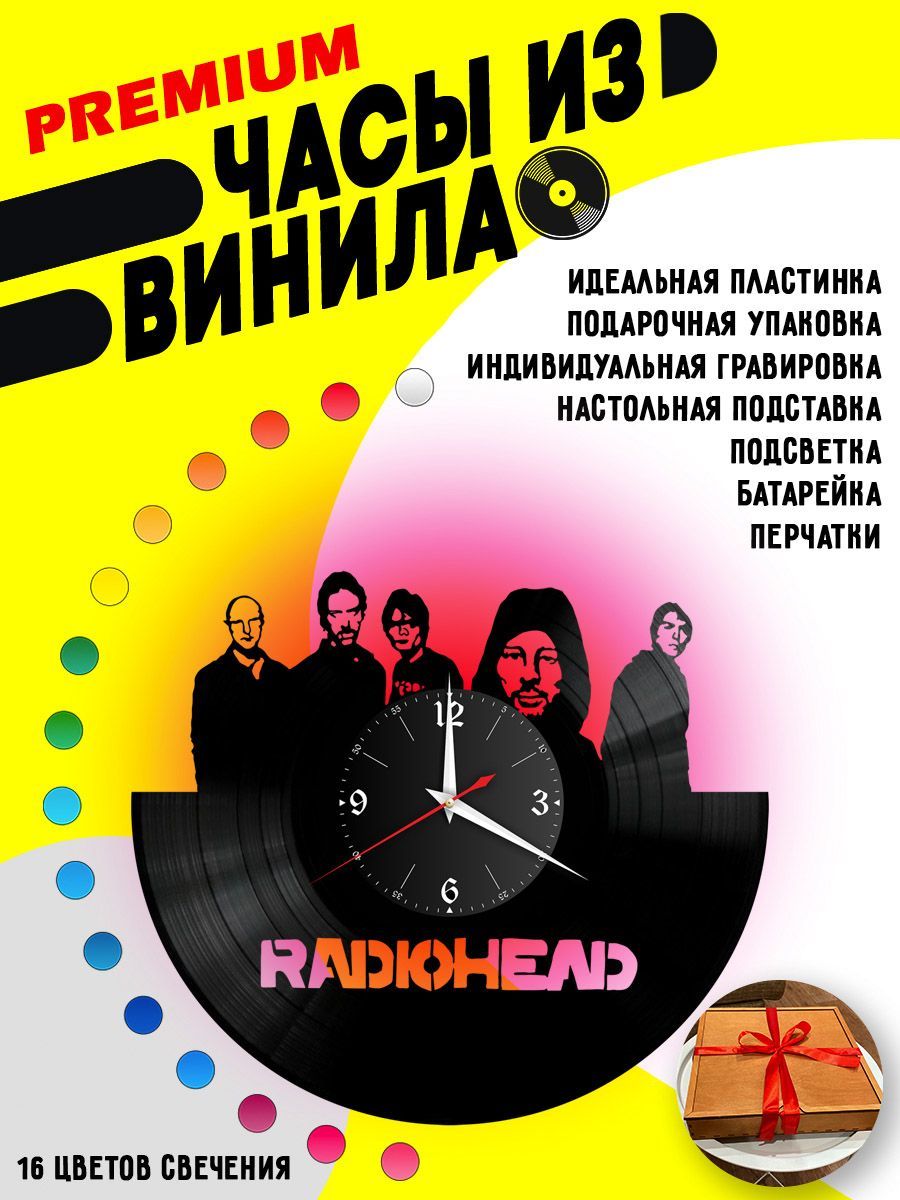 Часы с подсветкой Radiohead / Радиохед / VC-10143-PREM