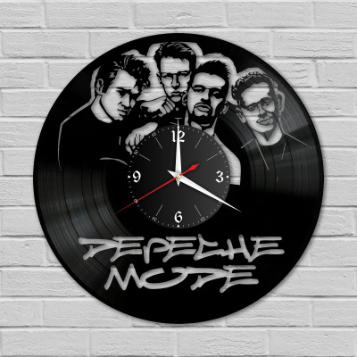 Часы настенные "группа Depeche Mode" из винила, №1