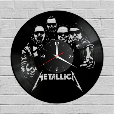 Часы настенные "Metallica" из винила, №6