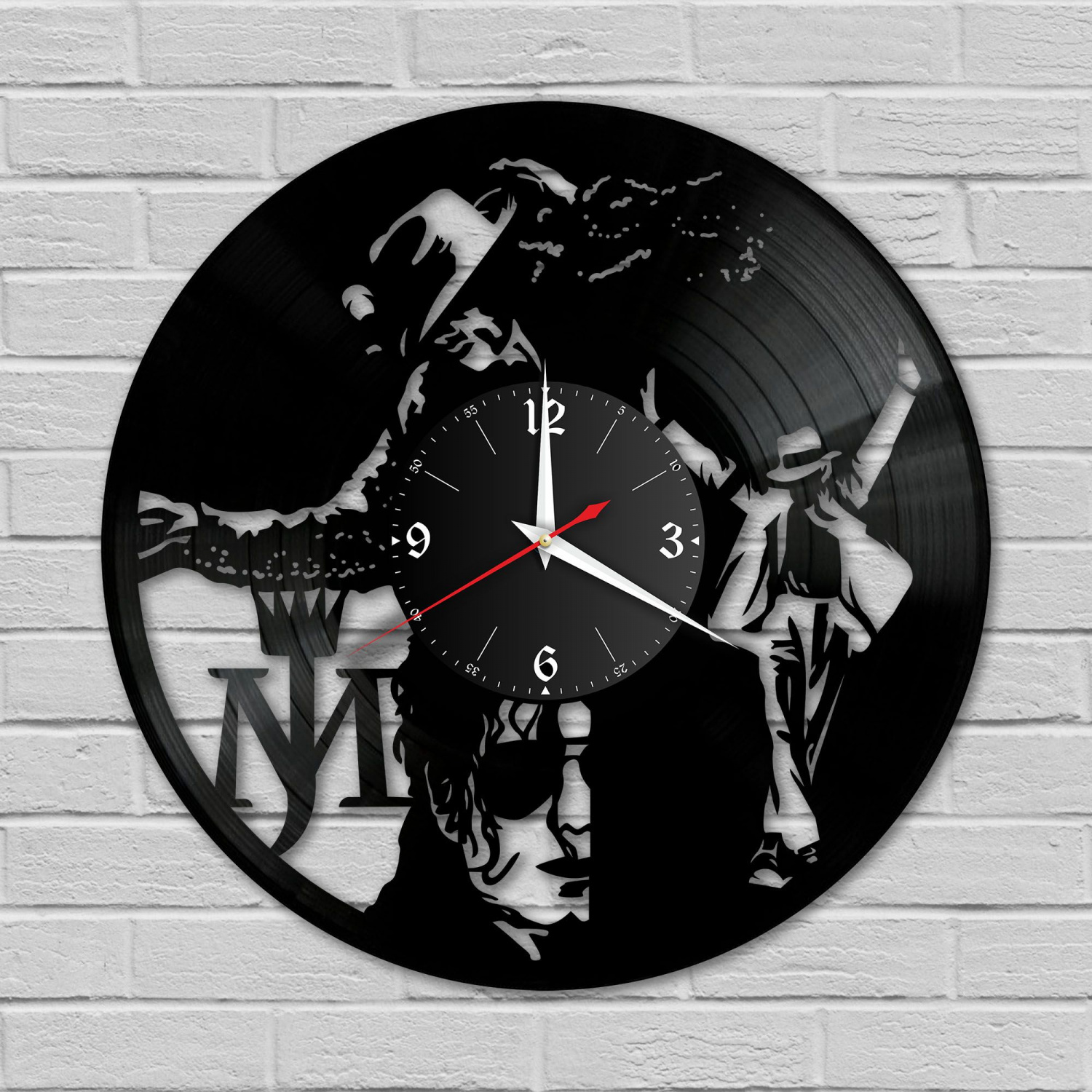Часы настенные "Майкл Джексон" из винила, №8 VC-10241