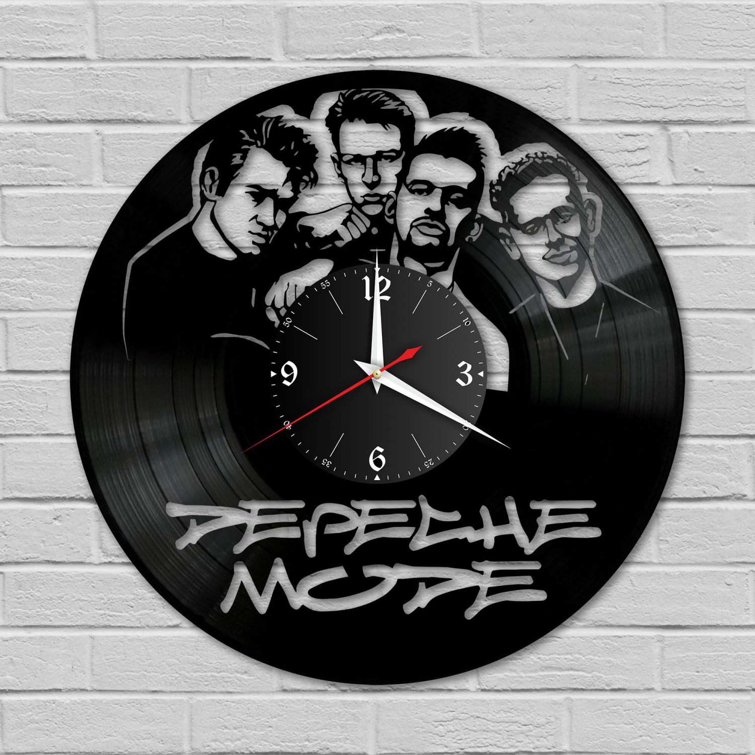 Часы настенные "группа Depeche Mode" из винила, №1 VC-10091