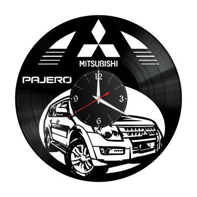 Часы настенные "Mitsubishi Pajero" из винила, №1