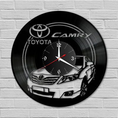 Часы настенные "Toyota Camry" из винила, №3