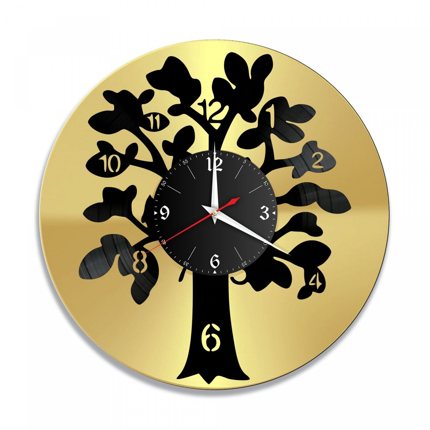 Часы настенные "Цифры, золото" из винила, №20 VC-10961-1