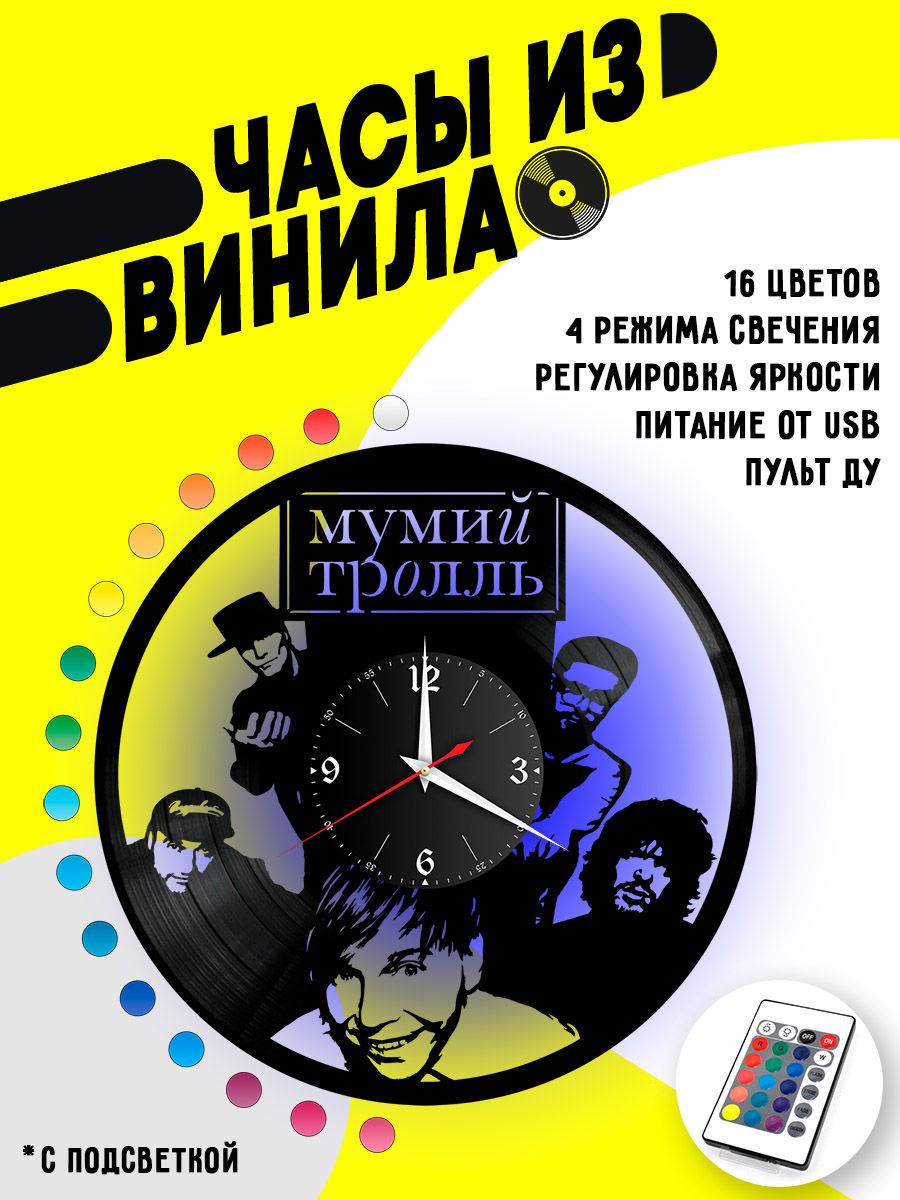 Часы с подсветкой Мумий Тролль VC-10943-PREM