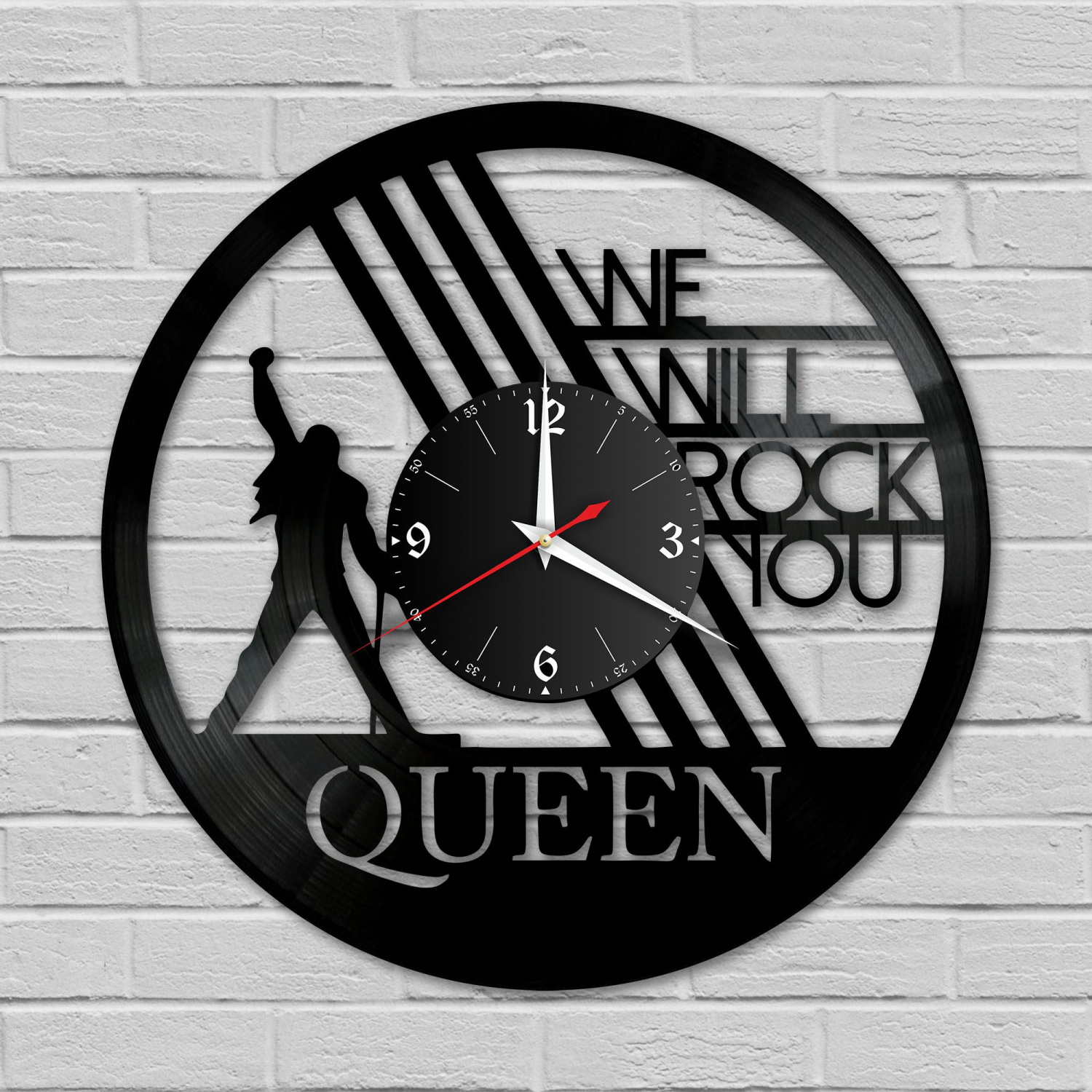 Часы настенные "группа Queen" из винила, №8 VC-10142