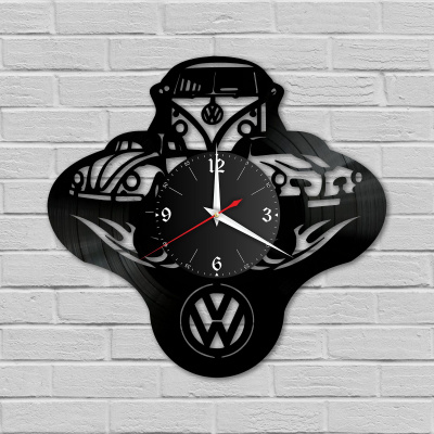 Часы настенные "Volkswagen" из винила, №5