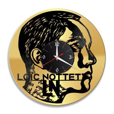Часы настенные "Лоик Нотте (Loïc Nottet), золото" из винила, №1